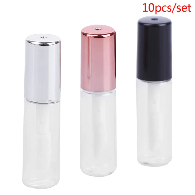 10pcs 1.2ML Empty Lip Gloss Tube Plastic Refillable Bottles Liquid Lipstick Container lipgloss Sample Bottle - Tasawoq
