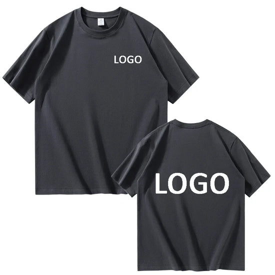 Customized Cotton Printed T-shirts Men Fashion Short Sleeve Tshirt Women Personality Casual Streetwear Tee Tops Camiseta - Tasawoq