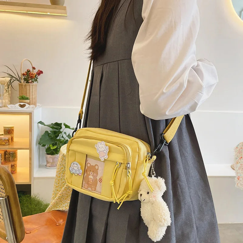 New Kawaii Bag Girls 2025 New JK Transparent Bag Small Crossbody Bag For Women Purses and Handbags Shoulder Bag Itabag Bolso - Tasawoq