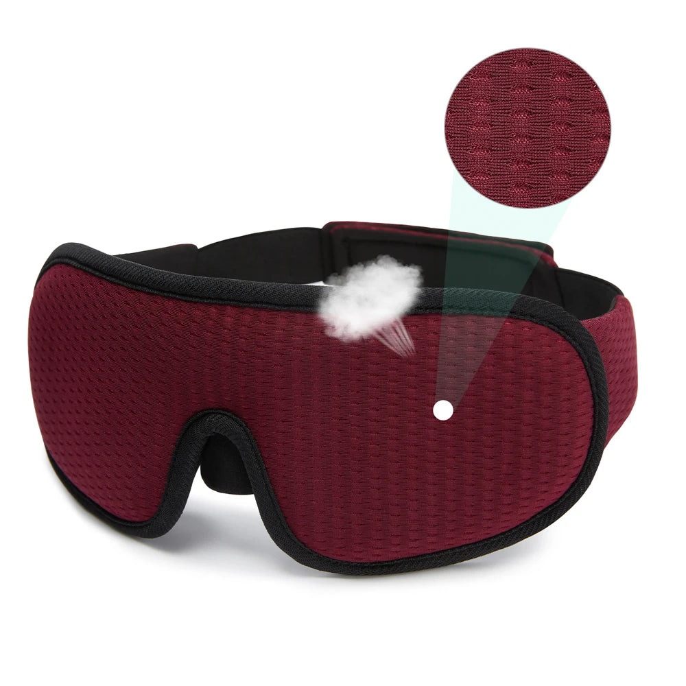 3D Sleeping Mask Block Out Light Sleep Mask For Eyes Soft Sleeping Aid Eye Mask for Travel Eyeshade Night Breathable Slaapmasker - Tasawoq