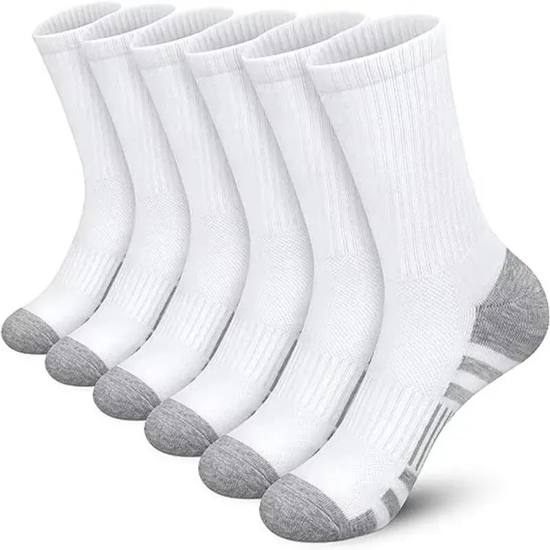 3 Pairs Men's Outdoor Gym Socks High Quality Comfortable Soft Ground-Gripping Football Large Size New Style - Tasawoq