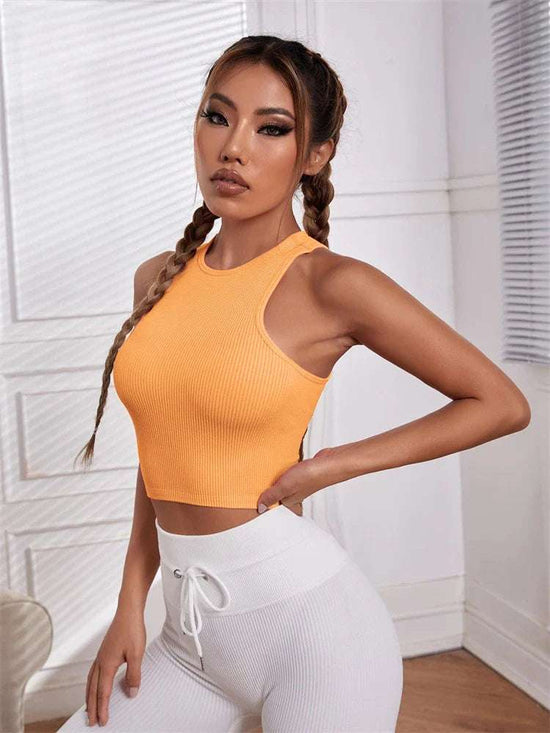 Summer Seamless Push Up Y2k tops Beautiful Sport Sexy Tank Top Mallas Casual Woman Corset Top - Tasawoq