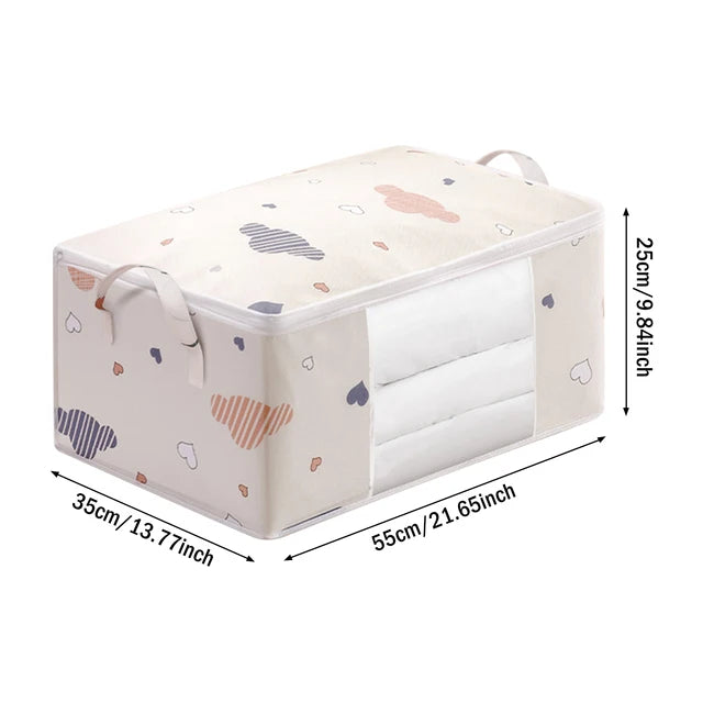 Quilt Clothes Big Capacity Storage Bag Quilt Bedding Storage Closet Organizer Wardrobe Organizer Blanket Sorting Bags Dust-proof - Tasawoq