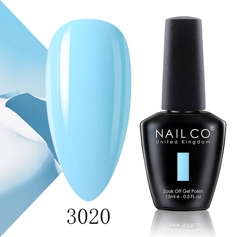 NAILCO 15ml Fresh Series Gel Nail Polish Design UV&LED Nail Gel Spring Summer Color Vernis Nail Art Glitter All For Manicure Set - Tasawoq