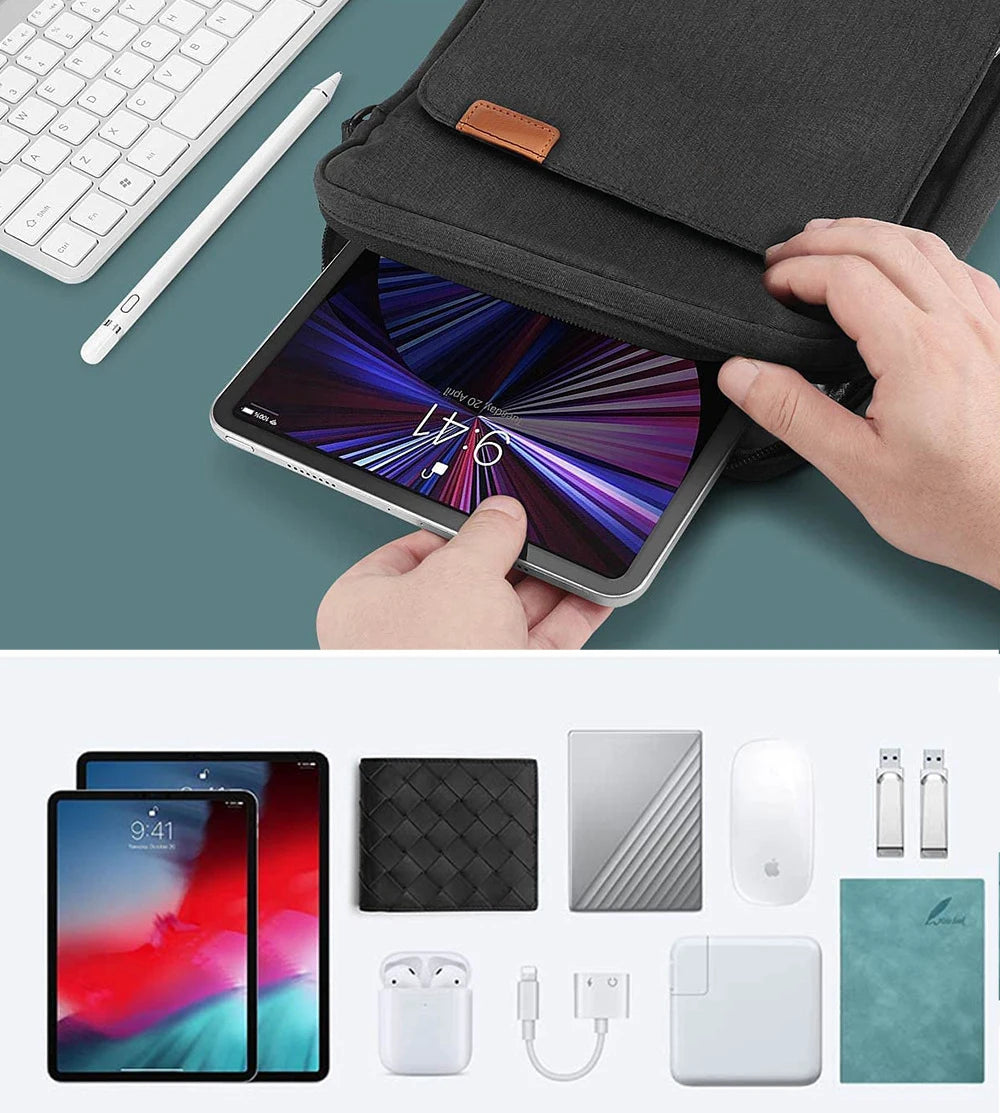 Shoulder Bag for MacBook Air M1 Case 2023 New M2 13 inch Laptop Bag for iPad Air 5 Pro 12.9 11 10th Gen S9 8 7 Plus women / men - Tasawoq