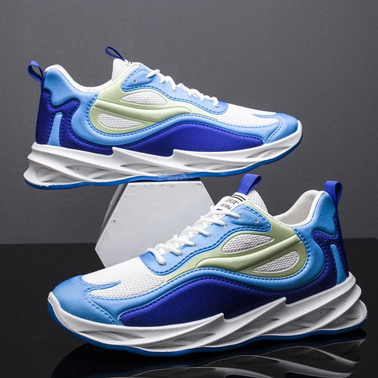 New Trendy Men's Sports Shoes Cushion Running Sneakers Outdoor Leisure Walking Jogging Trainers Soft Sole Breathable Footwear - Tasawoq