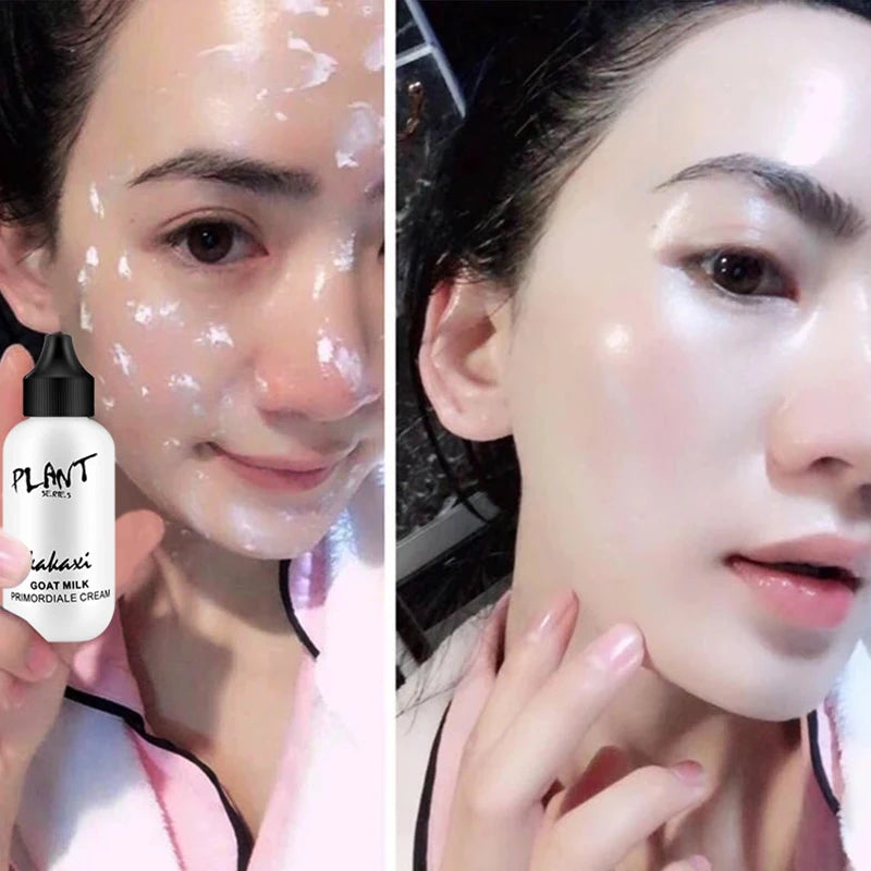 Waterproof Foundations Makeup Full Coverage Lasting High Coverage Goat Milk Liquid Cover Acne Female Korean Makeup Base Female - Tasawoq