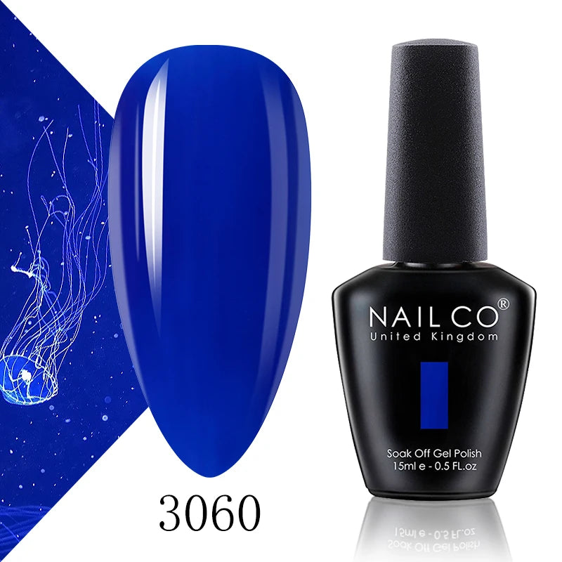 NAILCO 15ml Fresh Series Gel Nail Polish Design UV&LED Nail Gel Spring Summer Color Vernis Nail Art Glitter All For Manicure Set - Tasawoq