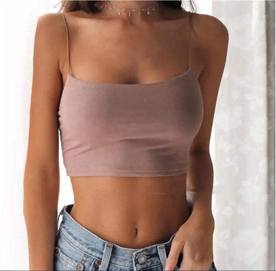 Sexy Sleeveless Vest Corset Crop Top Women Aesthetic Clothing Summer Y2k Streetwear White Black Yellow Red Tank Top for Womens - Tasawoq