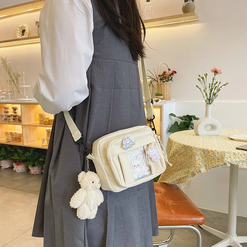 New Kawaii Bag Girls 2025 New JK Transparent Bag Small Crossbody Bag For Women Purses and Handbags Shoulder Bag Itabag Bolso - Tasawoq