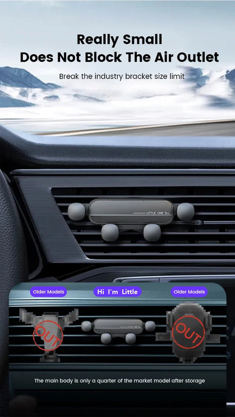Gravity car phone holder air vent mount cell phone holder in car mobile support for iPhone 13 12 Xiaomi universal GPs stand