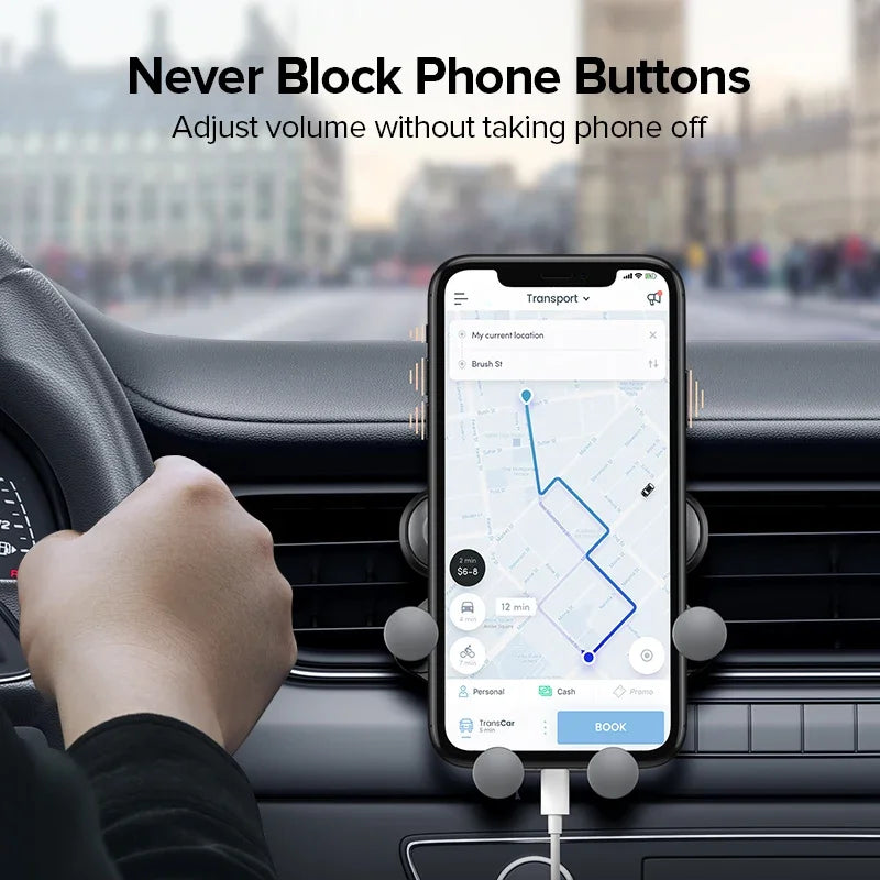 Gravity car phone holder air vent mount cell phone holder in car mobile support for iPhone 13 12 Xiaomi universal GPs stand