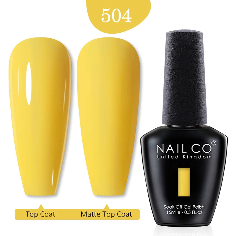 NAILCO Red Colors Series 15ML Nail Gel Polish Nail Supplies Semi Permanent For Nail Art Manicure Soak Off LED UV Hybrid Varnish - Tasawoq