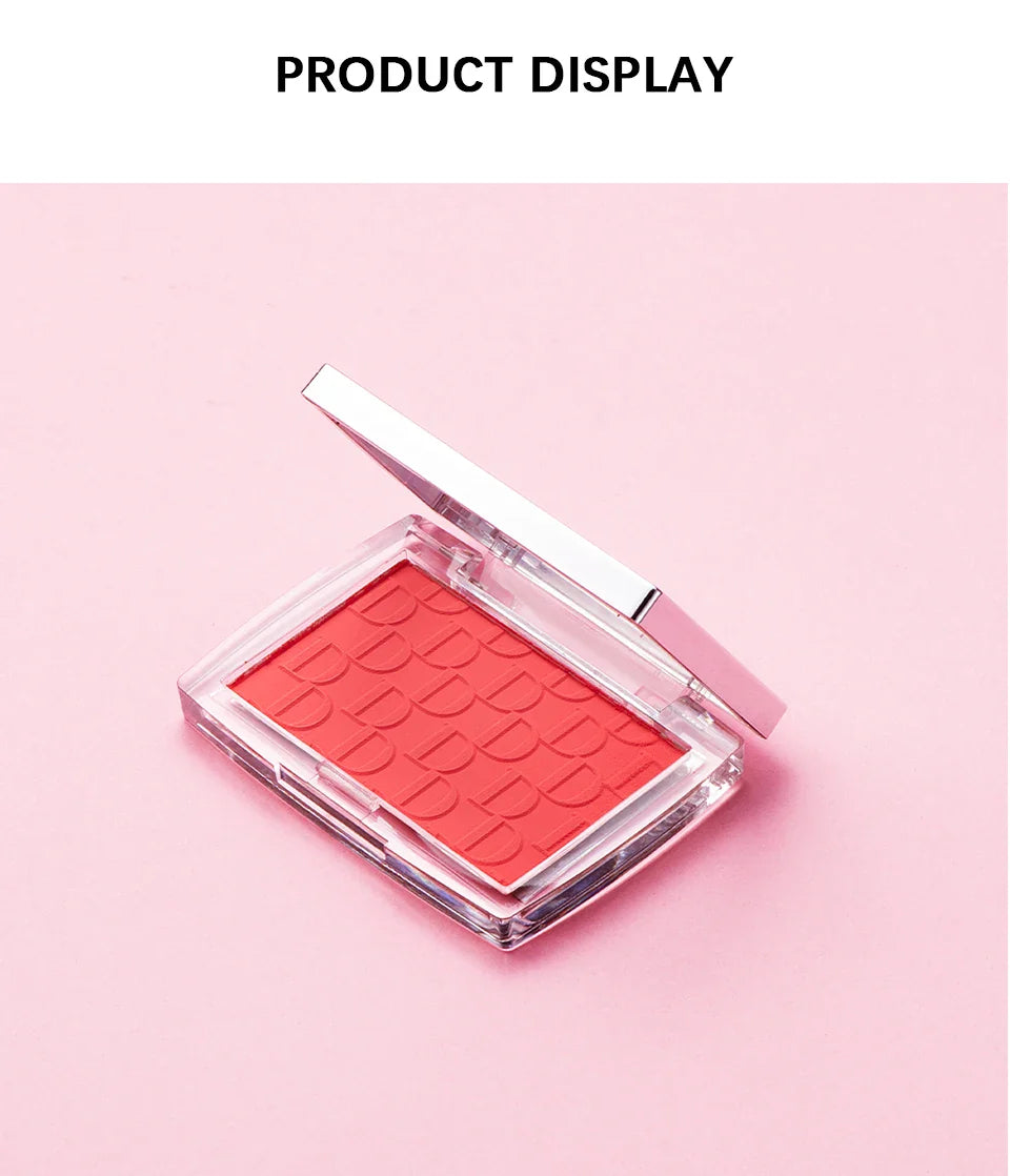 Blush Matte Natural Cheek Tint Brighten Face Waterproof Face Contouring Cosmetics Blush Powder Soft Female Makeup For Cheeks - Tasawoq