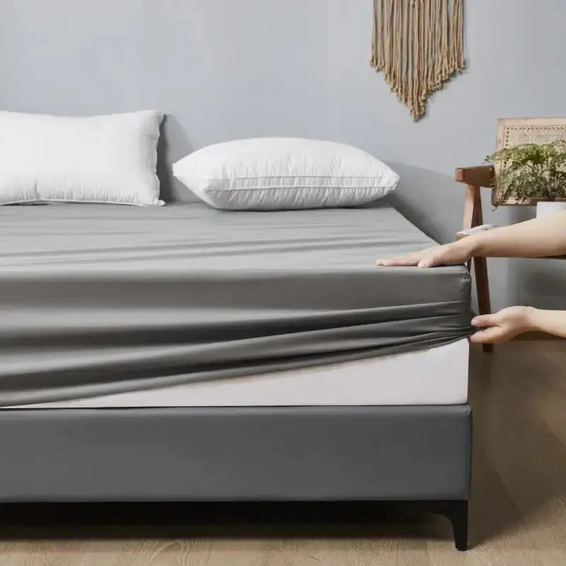 Safe Waterproof Mattress Protector, Soft Comfortable Breathable Solid Color Bedding Mattress Cover Fitted, Machine Washable - Tasawoq