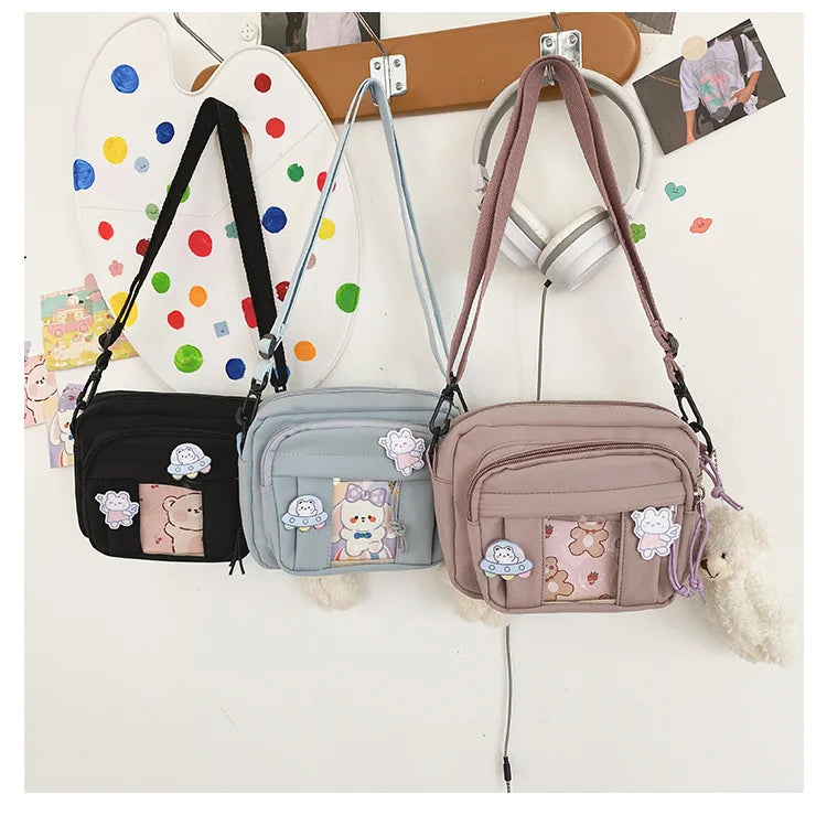 New Kawaii Bag Girls 2025 New JK Transparent Bag Small Crossbody Bag For Women Purses and Handbags Shoulder Bag Itabag Bolso - Tasawoq