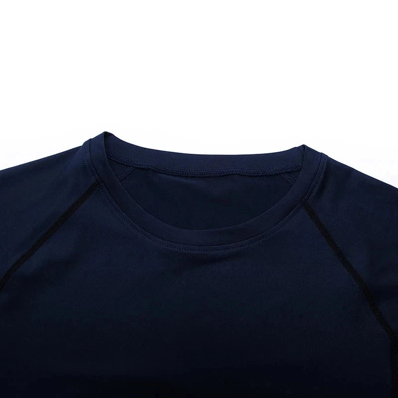 Summer Compression Sweatshirt Short Sleeve Men's Fitness T-Shirt Running Quick-Dry Top Gym Workout Bodybuilding T-Shirt S-3XL - Tasawoq