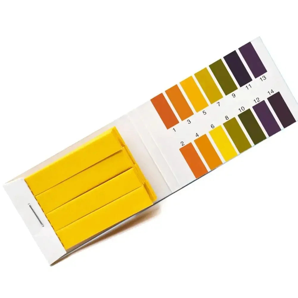80 Strips Professional 1-14 ph Litmus Paper Ph Test Strips Water Cosmetics Soil Acidity Test Strips with Control Card - Tasawoq