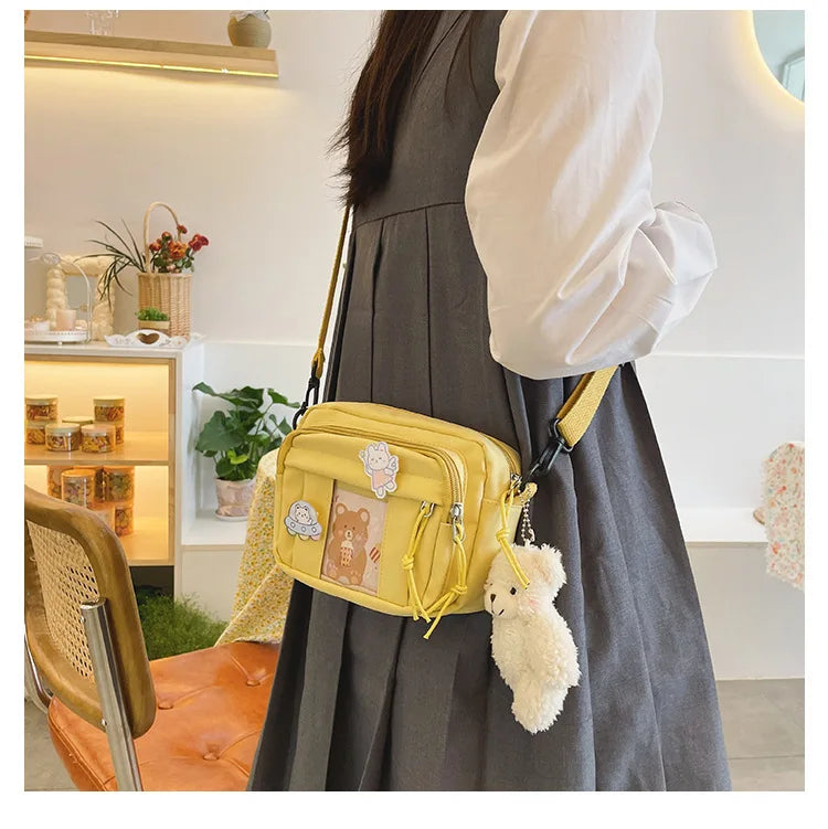 New Kawaii Bag Girls 2025 New JK Transparent Bag Small Crossbody Bag For Women Purses and Handbags Shoulder Bag Itabag Bolso - Tasawoq