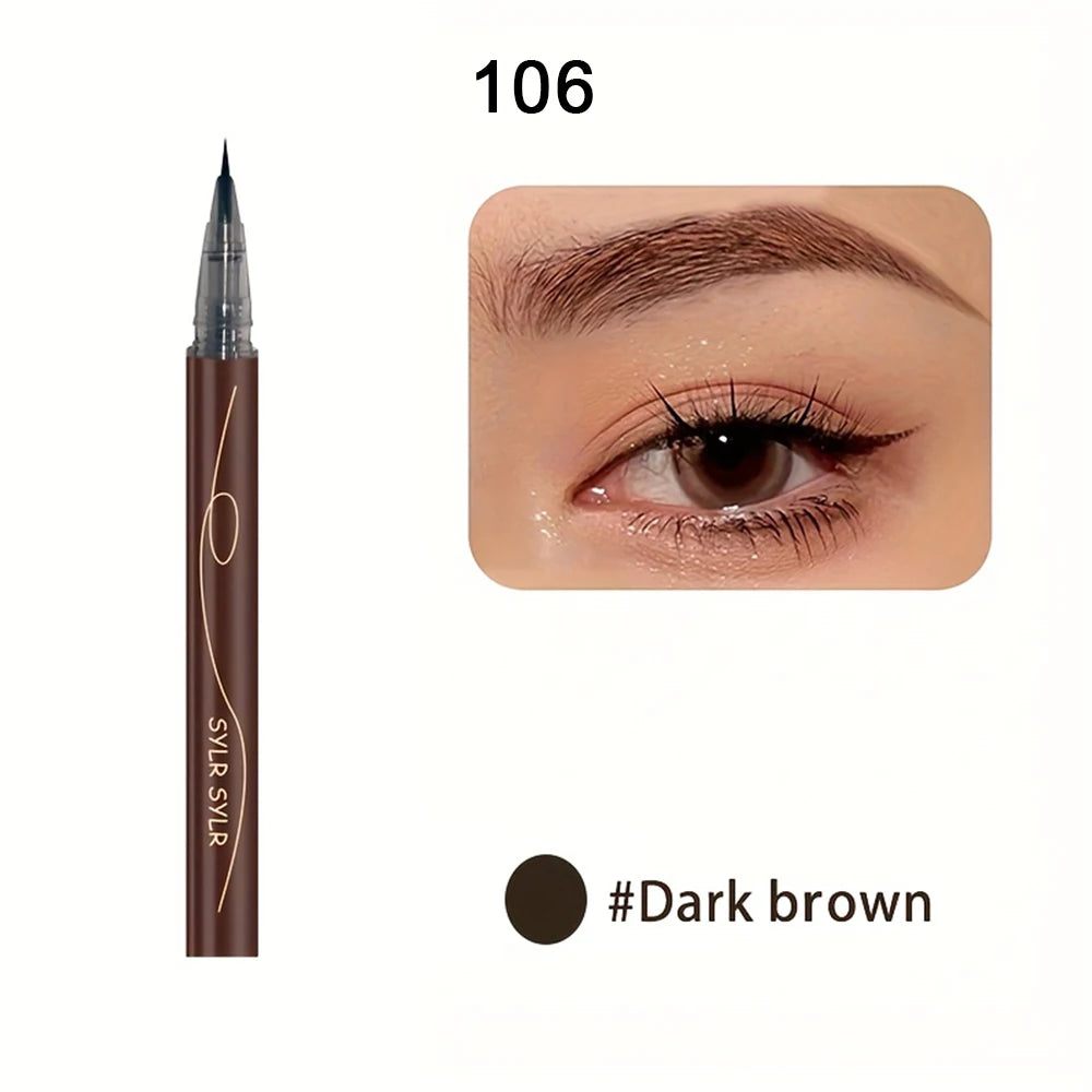 0.008mm Ultra Fine Eyebrow Pen Long Last Smudge Proof Waterproof Sweat-Proof High Pigmented Easy Applying Liquid Eye Brow Pencil - Tasawoq