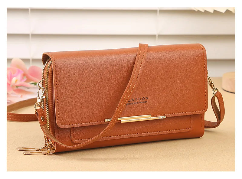 2024 New Women's Wallet Korean Multifunctional Shoulder Bag Mid-length Clutch Coin Purse - Tasawoq