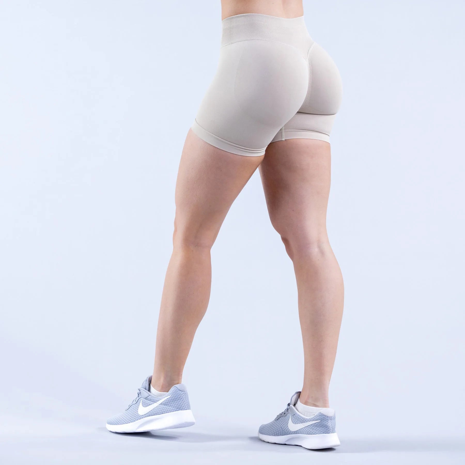 NCLAGEN Women Low Rise Impact Shorts Sports Workout Gym Running Seamless Leggings Scrunch Booty Hip Lifting Yoga Biker Shorts - Tasawoq