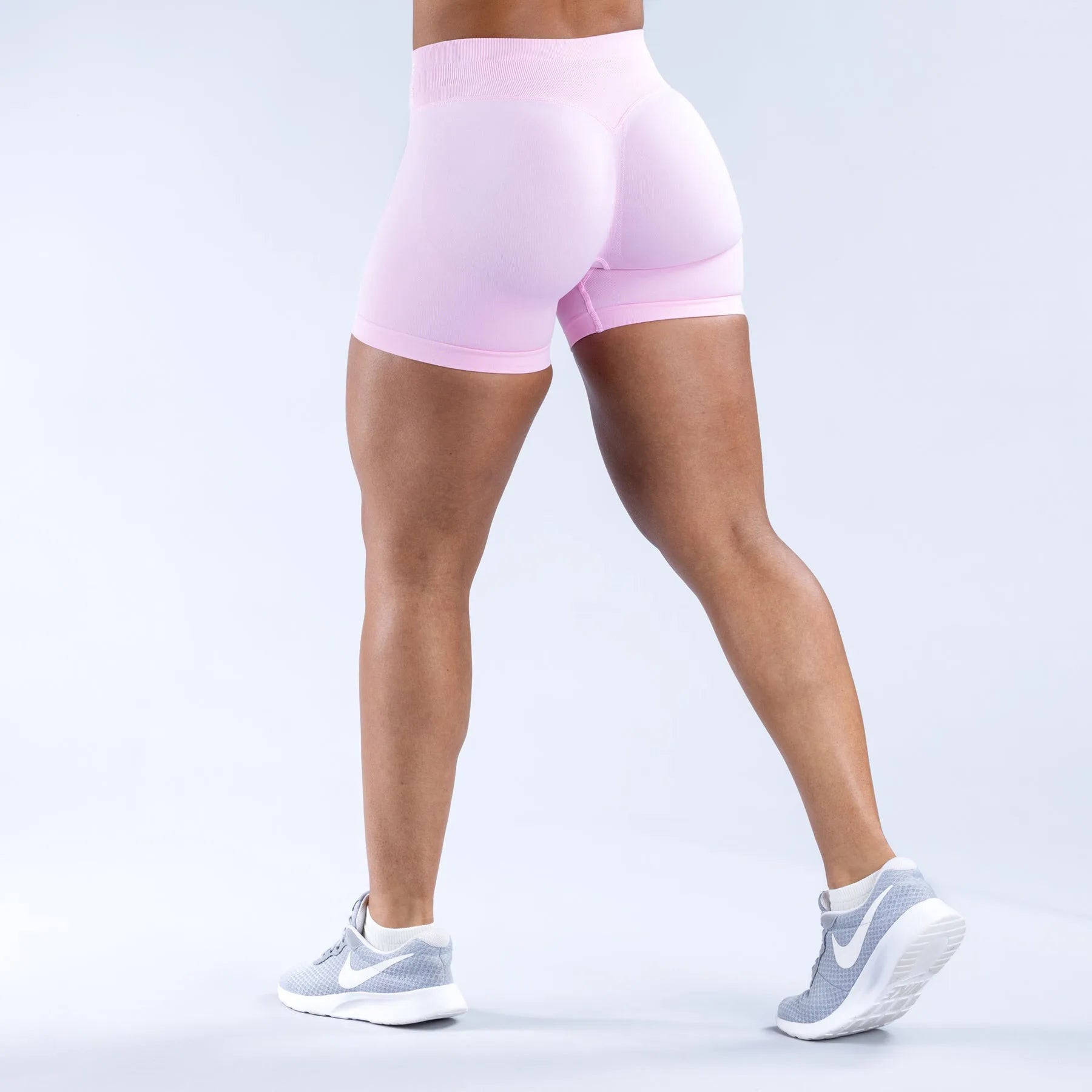 NCLAGEN Women Low Rise Impact Shorts Sports Workout Gym Running Seamless Leggings Scrunch Booty Hip Lifting Yoga Biker Shorts - Tasawoq