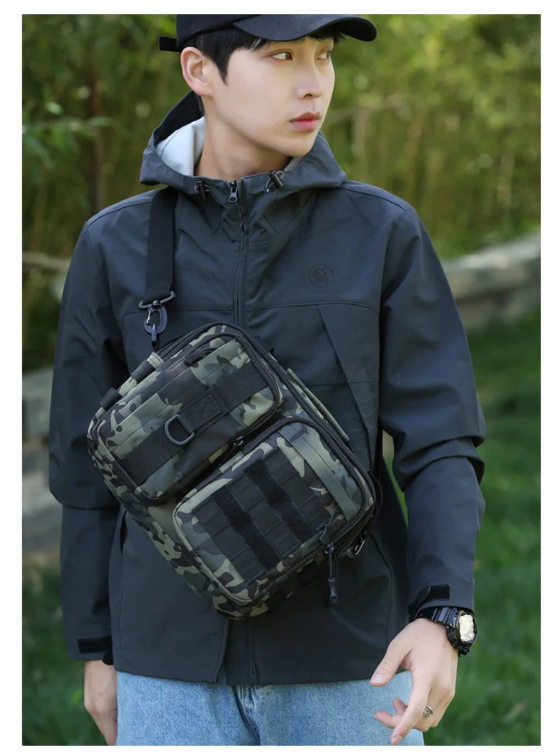 Trekking Tactical Handbags Shoulder Bag Camping for Man Hiking Travel Climbing Fishing Sling Crossbody Outdoor Weekend Molle Bag - Tasawoq