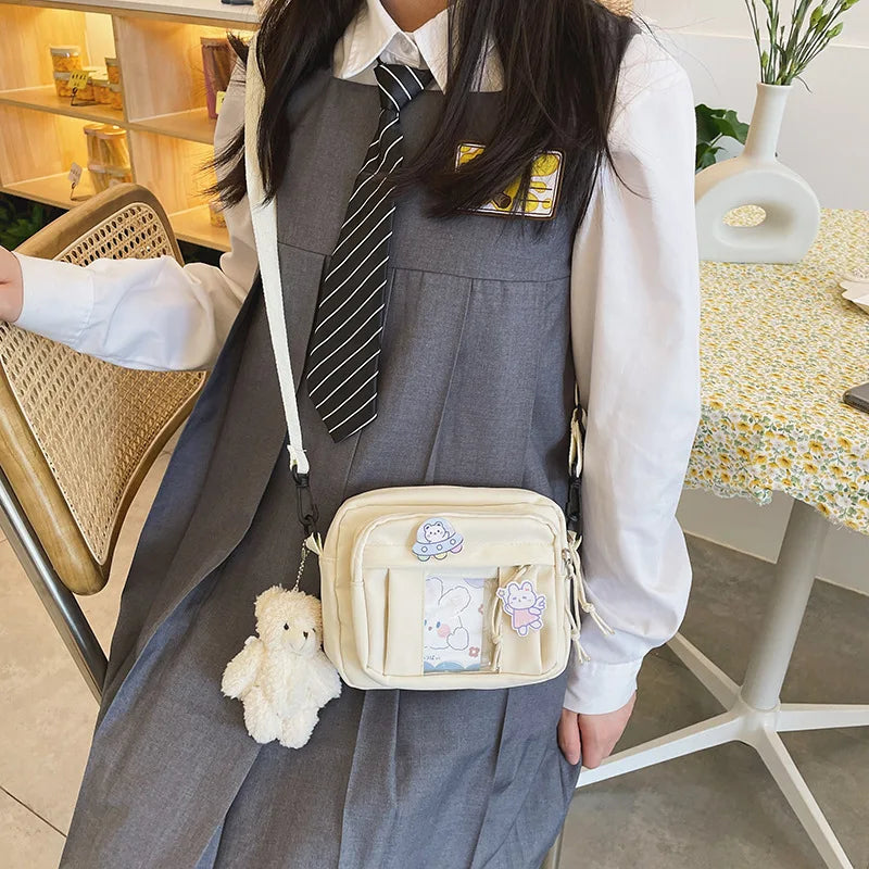 New Kawaii Bag Girls 2025 New JK Transparent Bag Small Crossbody Bag For Women Purses and Handbags Shoulder Bag Itabag Bolso - Tasawoq