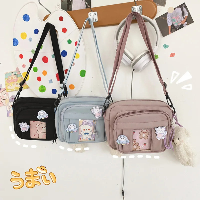New Kawaii Bag Girls 2025 New JK Transparent Bag Small Crossbody Bag For Women Purses and Handbags Shoulder Bag Itabag Bolso - Tasawoq