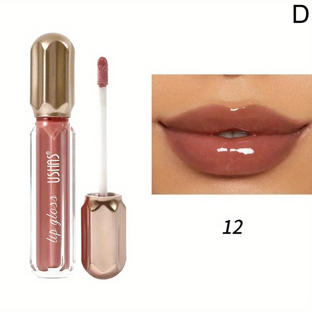 Mirror Pearl Lip Gloss Waterproof Long Lasting Moisturizing Lipstick Shine Glitter Lip Gloss Women Makeup Cosmetic - Tasawoq