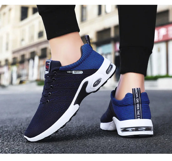 Shoes men 2025 new trend men's shoes breathable lace-up running shoes Korean version light casual sports shoes - Tasawoq