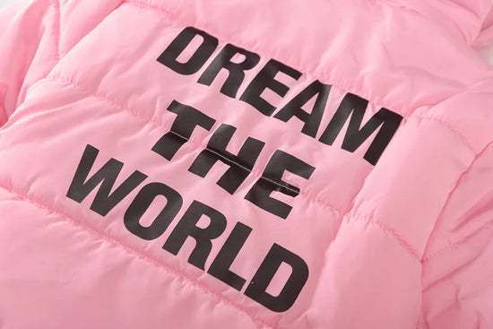 2024 Winter Warm Jackets for Girls Fashion Fur Hooded Children Girls Waterproof Outwear Kids Cotton Lined Parkas - Tasawoq