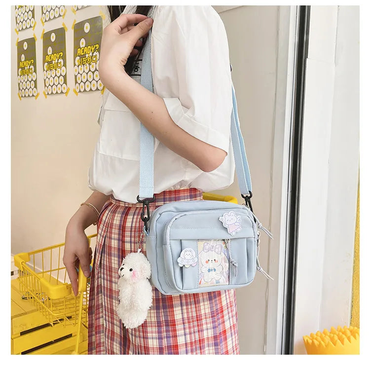 New Kawaii Bag Girls 2025 New JK Transparent Bag Small Crossbody Bag For Women Purses and Handbags Shoulder Bag Itabag Bolso - Tasawoq