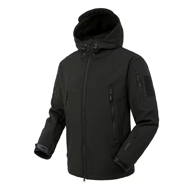 Men's Autumn Winter SoftShell Fleece Waterproof Jackets Male Hood Coats Fishing Hiking Camping Climbing Skiing Pants Trousers - Tasawoq