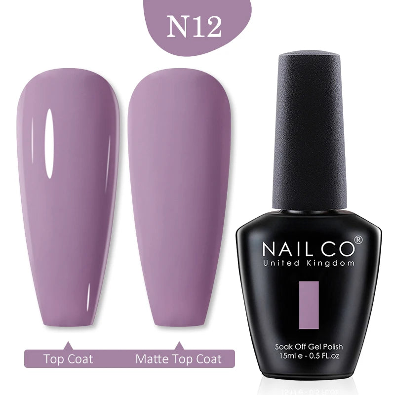 NAILCO Red Colors Series 15ML Nail Gel Polish Nail Supplies Semi Permanent For Nail Art Manicure Soak Off LED UV Hybrid Varnish - Tasawoq
