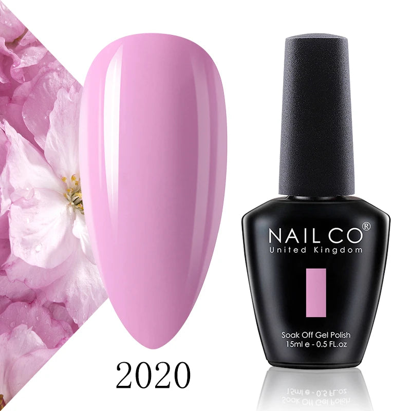 NAILCO 15ml Fresh Series Gel Nail Polish Design UV&LED Nail Gel Spring Summer Color Vernis Nail Art Glitter All For Manicure Set - Tasawoq