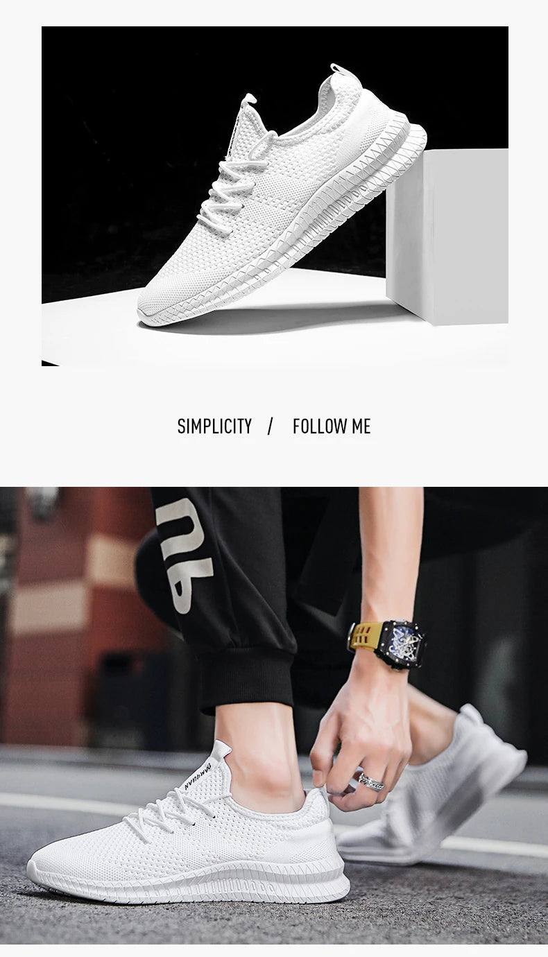 2022 Shoes for Men High Quality Male Sneakers Breathable Fashion Gym Casual Light Walking Plus Size Footwear Zapatillas Hombre - Tasawoq