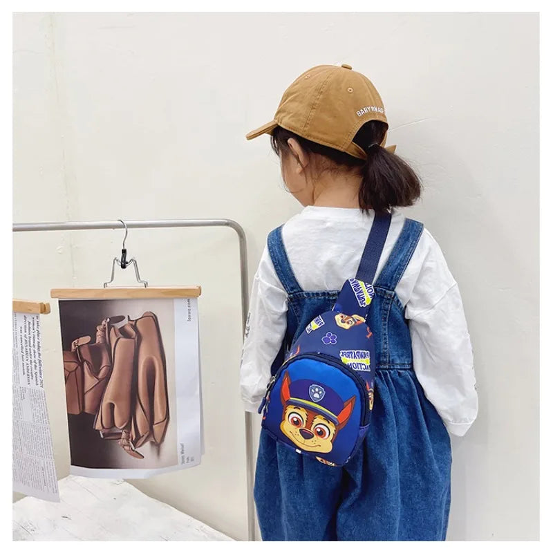 Paw Patrol Chest Bag Kids Children Mini Outdoor Shoulder Bags Boys Girls Paw Patrol Bag Costume Accessories Students Baby Bag - Tasawoq