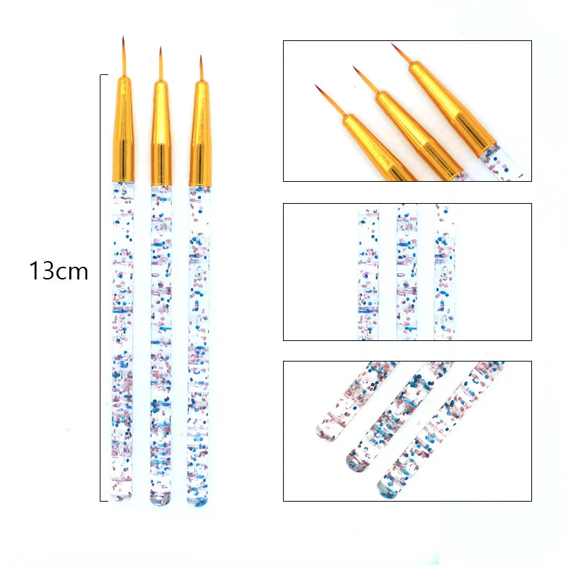 Nail Brush For Manicure Gel Brush For Nail Art 15Pcs/Set Nail Brush Acrylic Liquid Powder Carving Gel Brush - Tasawoq