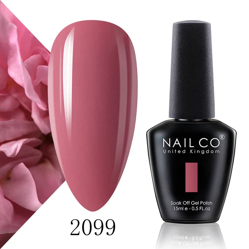 NAILCO 15ml Fresh Series Gel Nail Polish Design UV&LED Nail Gel Spring Summer Color Vernis Nail Art Glitter All For Manicure Set - Tasawoq