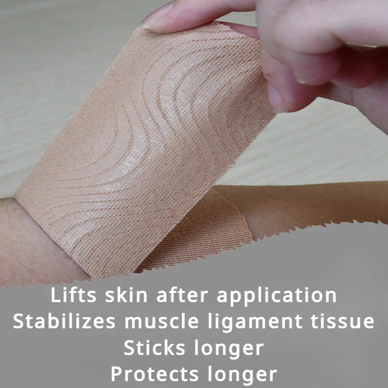 Sports Waterproof Kinesiology Tape Stickers Athletic Bandage Muscle Recovery Protector Strapping Pain Relief Tennis Gym - Tasawoq