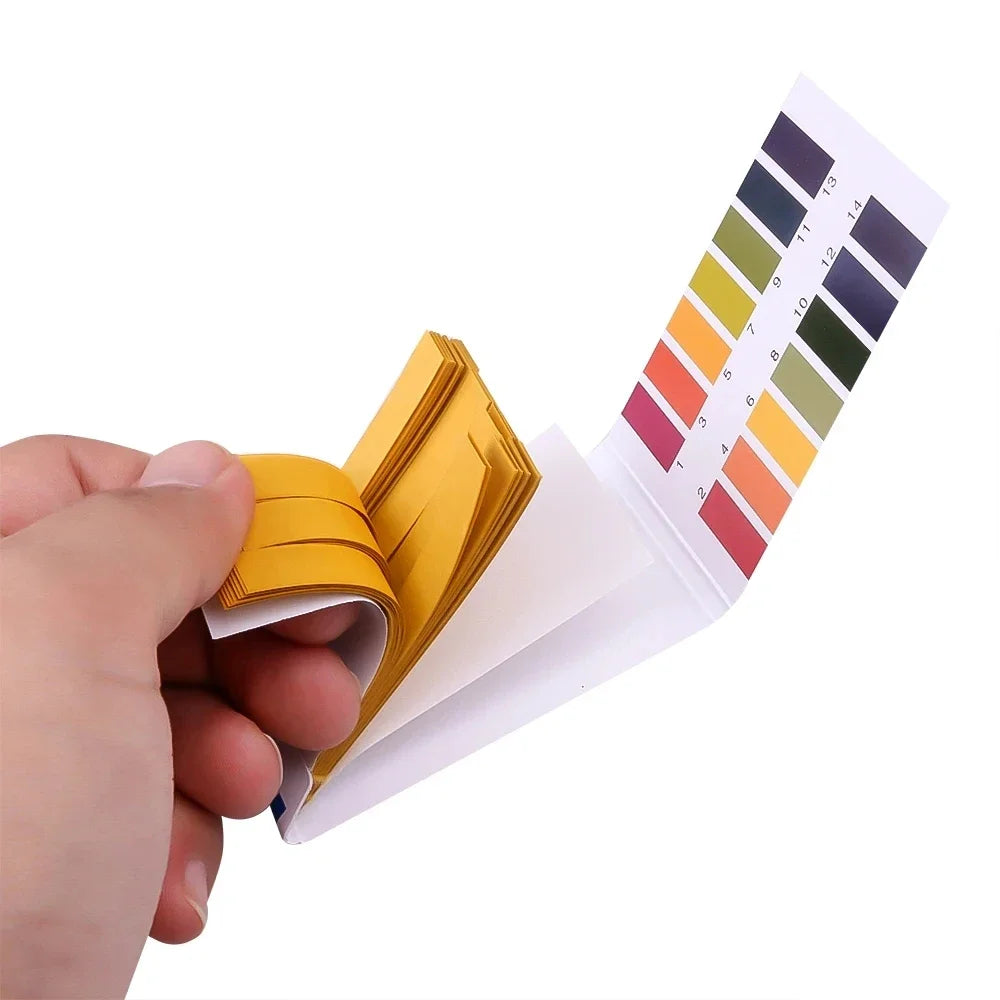 80 Strips Professional 1-14 ph Litmus Paper Ph Test Strips Water Cosmetics Soil Acidity Test Strips with Control Card - Tasawoq