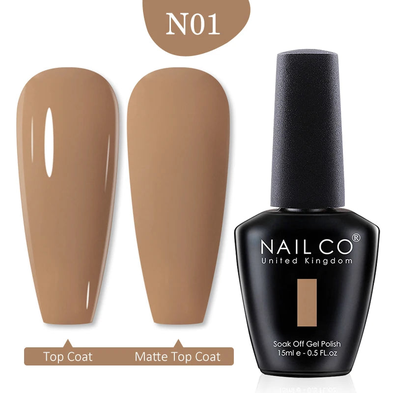 NAILCO Red Colors Series 15ML Nail Gel Polish Nail Supplies Semi Permanent For Nail Art Manicure Soak Off LED UV Hybrid Varnish - Tasawoq