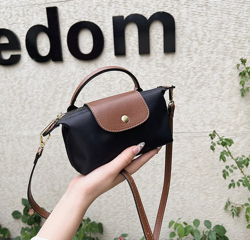 Fashion Small Shopping Shoulder Bag for Women Ladies Nylon Handbags Removable Shoulder Strap Crossbody Bag Female Student Pocket - Tasawoq