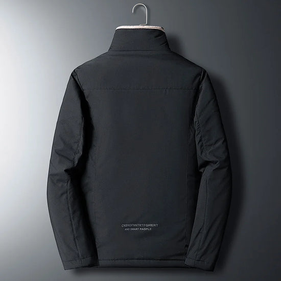 Men 2024 Winter Windproof Warm Thick Fleece Jacket Men Fashion Casual Coat Men Autumn Brand Outwear Outdoor Classic Jacket Men - Tasawoq