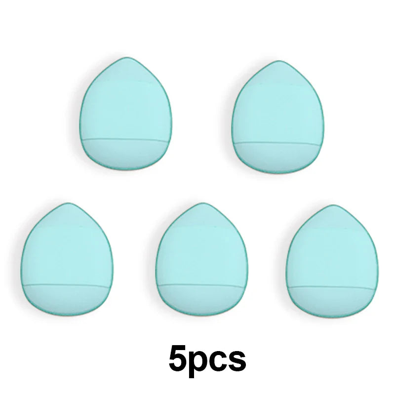 5/10Pcs Mini Finger Puff Foundation Small Air Cushion Powder Sponge Face Concealer BB Cream Cosmetic Applicator Makeup Tools - Tasawoq