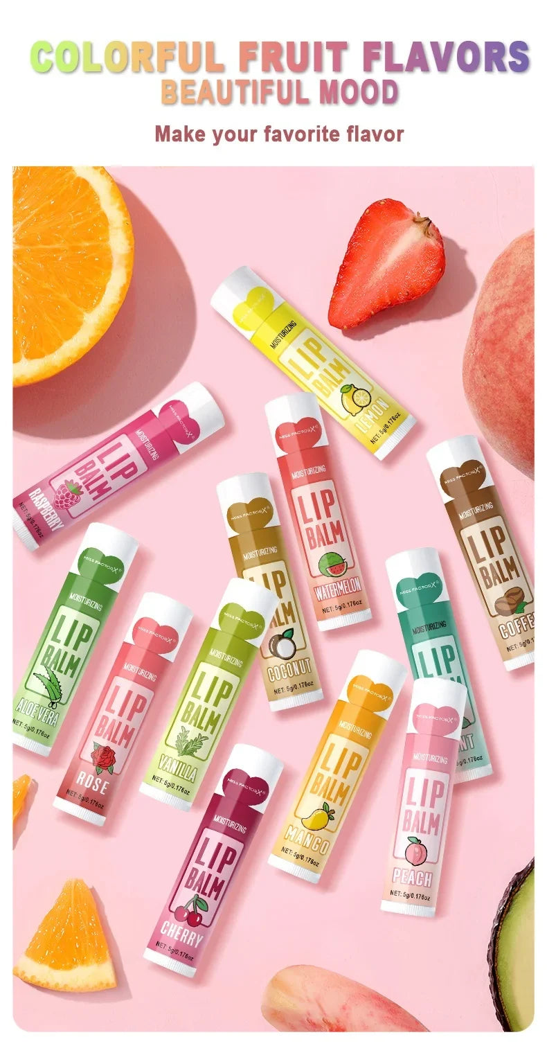 12 PCS/gift lip balm set 5g Deep Moisturizing and long-lasting moisturizing exfoliating to create hydrated lips - Tasawoq