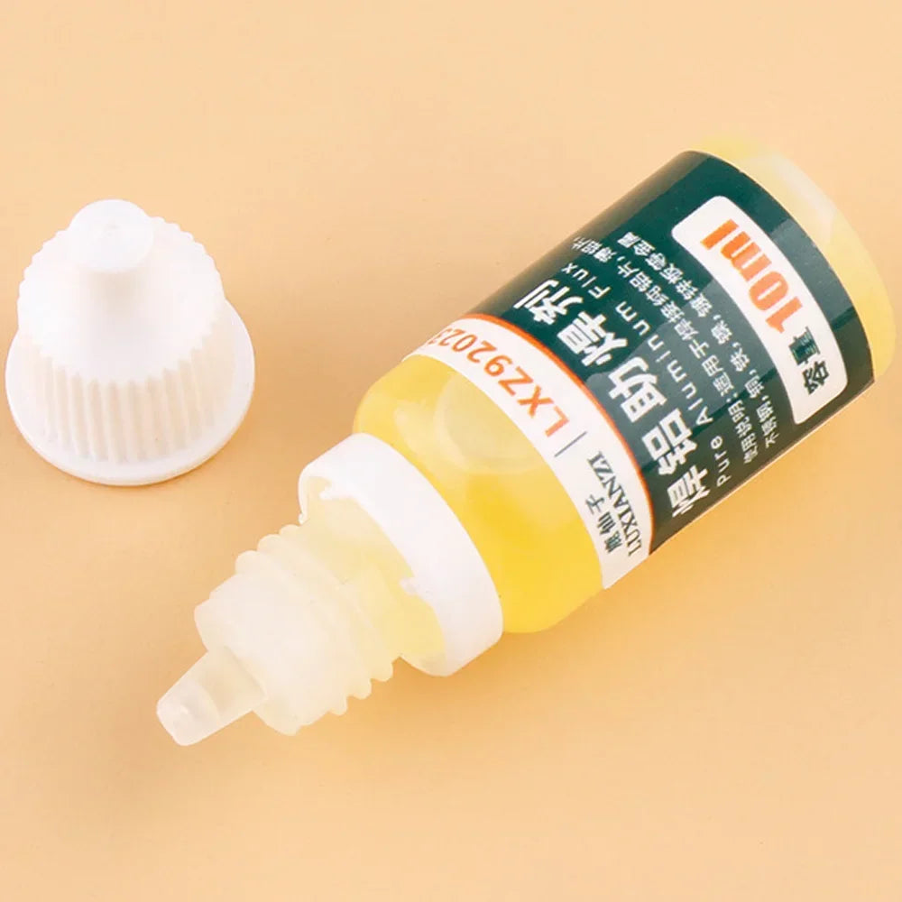 10ml/Bottle Soldering Flux Liquid Aluminum Metal Electronics Copper Soldering Flux No Water Cleaning 18650 Battery Soldering - Tasawoq