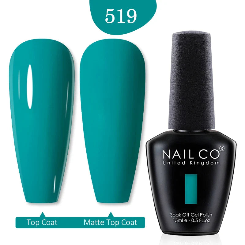 NAILCO Red Colors Series 15ML Nail Gel Polish Nail Supplies Semi Permanent For Nail Art Manicure Soak Off LED UV Hybrid Varnish - Tasawoq